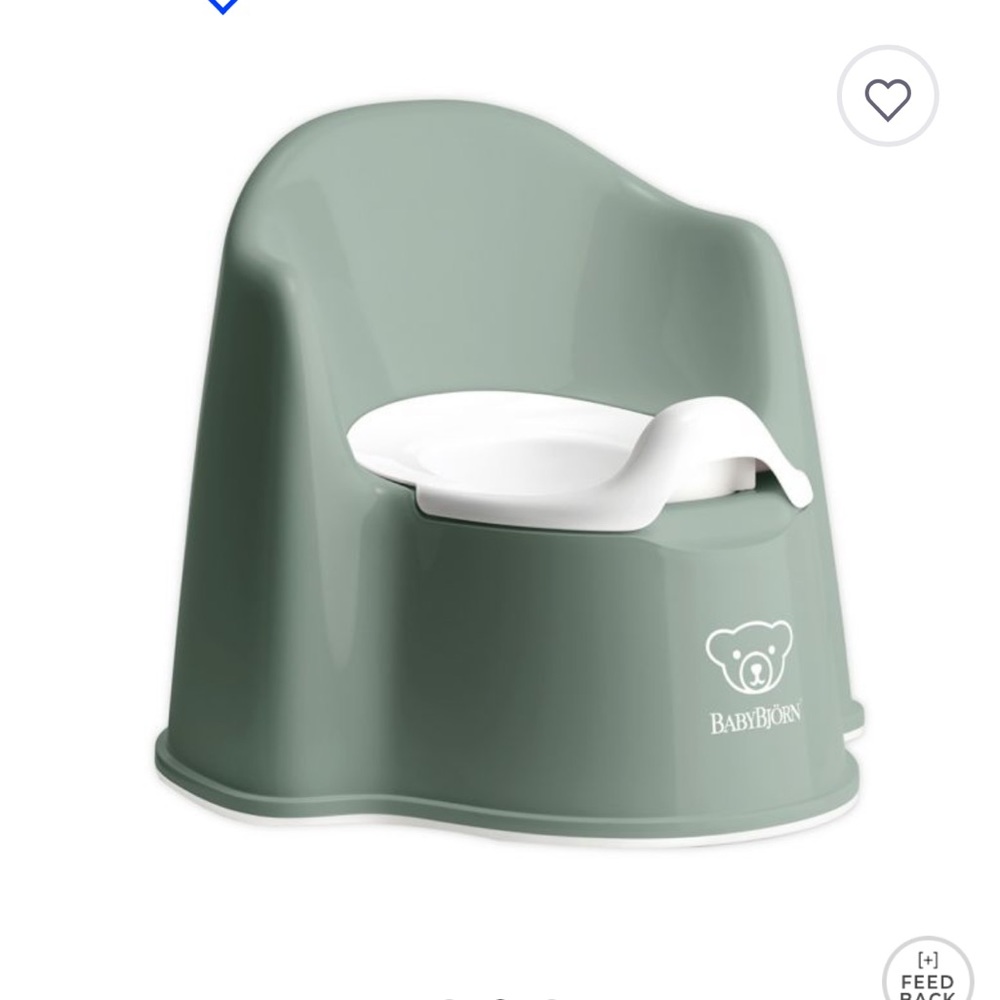 Brand new never used baby bjorn dark green potty chair